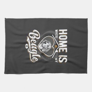 Home Is Where My Beagle Is_1 Kitchen Towel