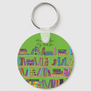 Home is Where My Books Are Keychain