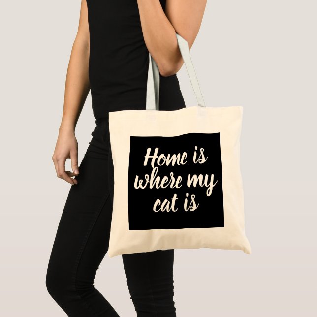 Home Is Where My Cat Is  Tote Bag (Front (Product))