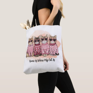 Home Is Where My Cat Is  Tote Bag