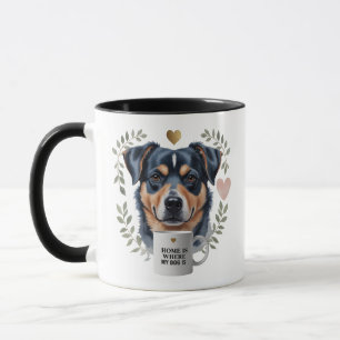 Home Is Where My Dog Is – Rottweiler Love Mug 11oz