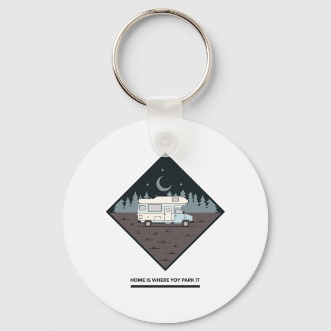 Home Is Where My Van Is  Keychain (Front)