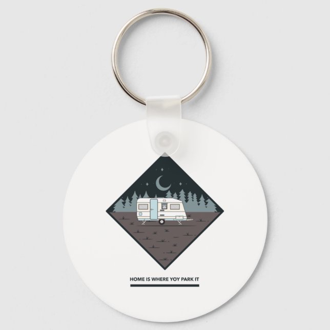 Home Is Where My Van Is  Keychain (Front)