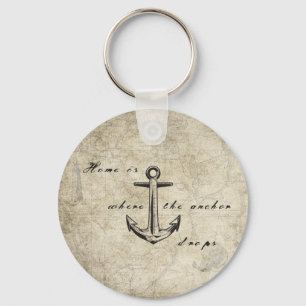 Home is where the anchor drops keychain
