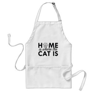 Home Is Where The Cat Is Standard Apron