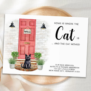 Home Is Where The Cat Is We've Moved Cat Moving Announcement
