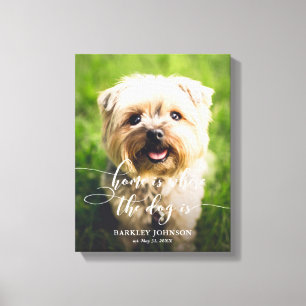 Home is Where the Dog Is Custom Photo Canvas Art