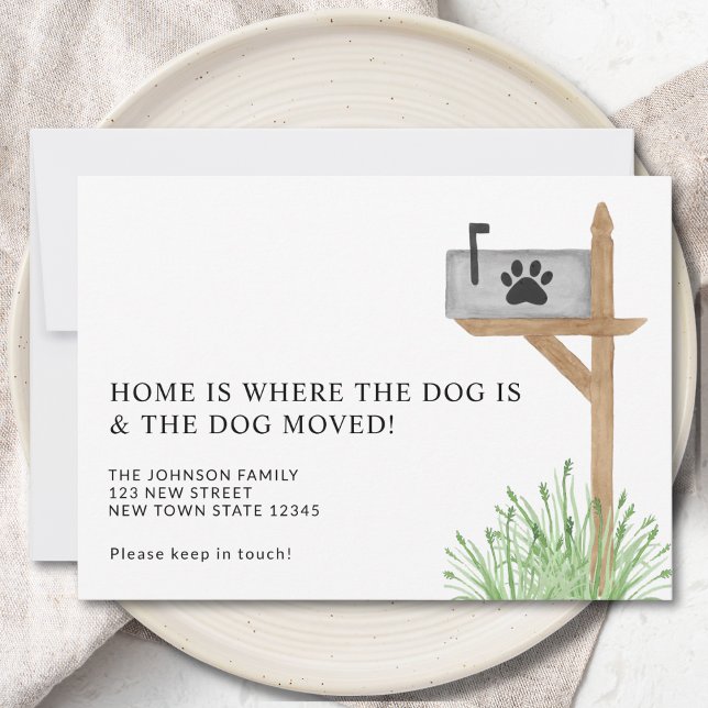 Home Is Where The Dog Is We've Moved Moving Announcement (Creator Uploaded)