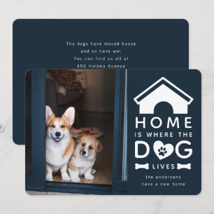 Home is Where the Dog Lives Moving Announcement
