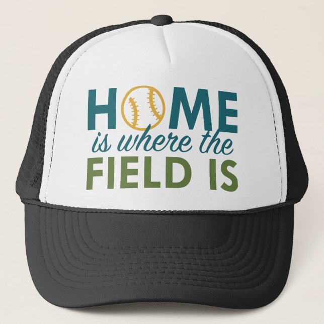 Home Is Where The Field Is Trucker Hat (Front)