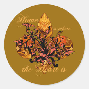 Home is Where the Heart Is Classic Round Sticker