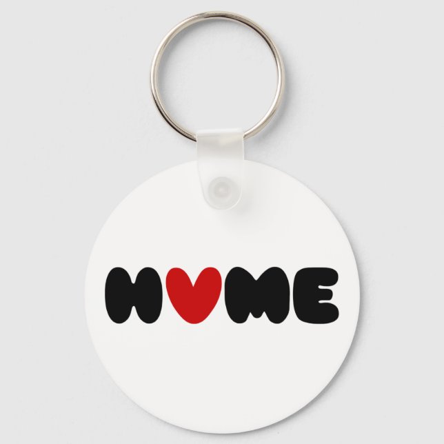 Home Is Where The Heart Is Keychain (Front)