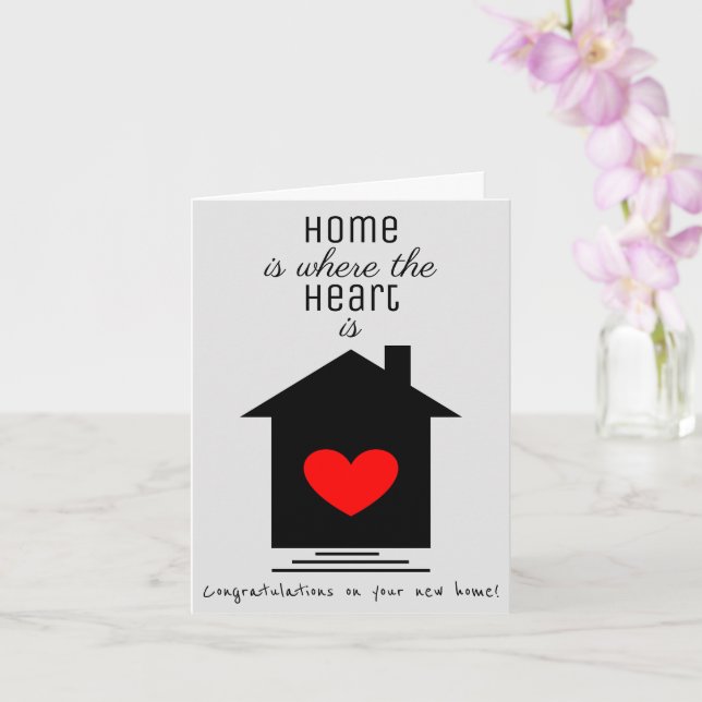 Home is Where the Heart Is - New Home Card (Orchid)