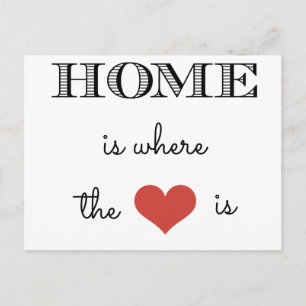 Home Is Where The Heart Is Postcard