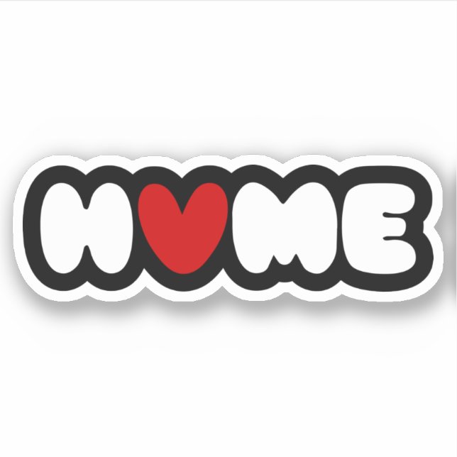 Home Is Where The Heart Is Sticker (Front)