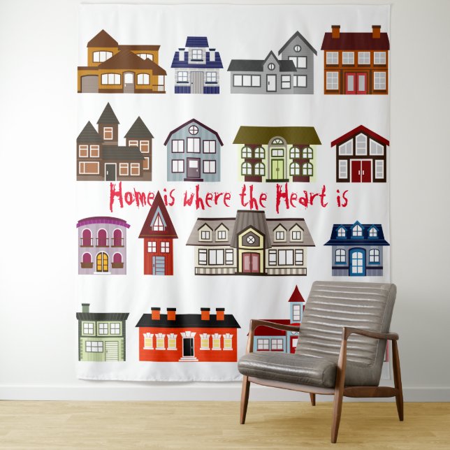 Home is where the heart is Tapestry (In Situ)