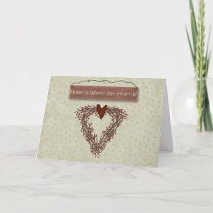 Home Is Where The Heart Is Valentine's Day Card