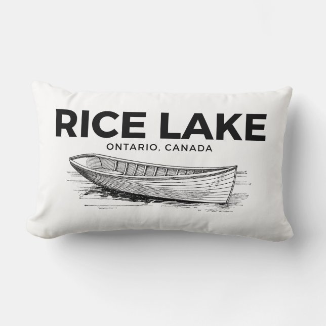 Home is where the lake is lumbar pillow (Front)