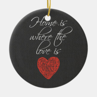 Home is Where the Love Is Ceramic Ornament