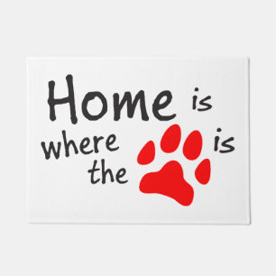 Home is where the paw print is doormat