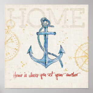 Home is Where You Set Your Anchor Poster