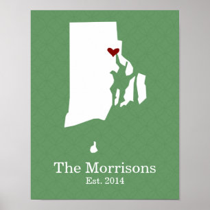 Home is Where Your Heart Is - Rhode Island Poster