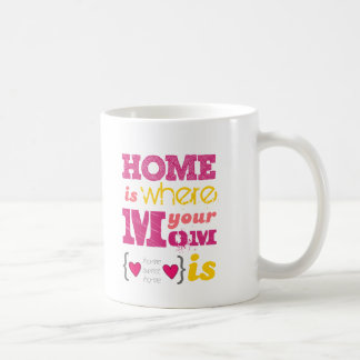 Home is where your mom is coffee mug