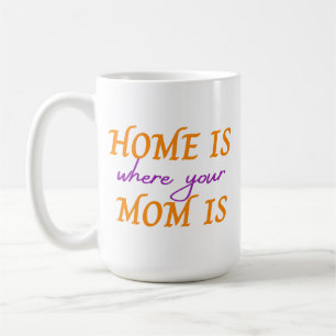 Home is where your mom is coffee mug