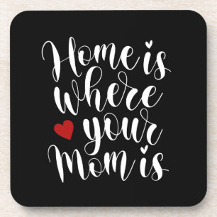 Home is Where Your Mom is Mother's Day   Coaster