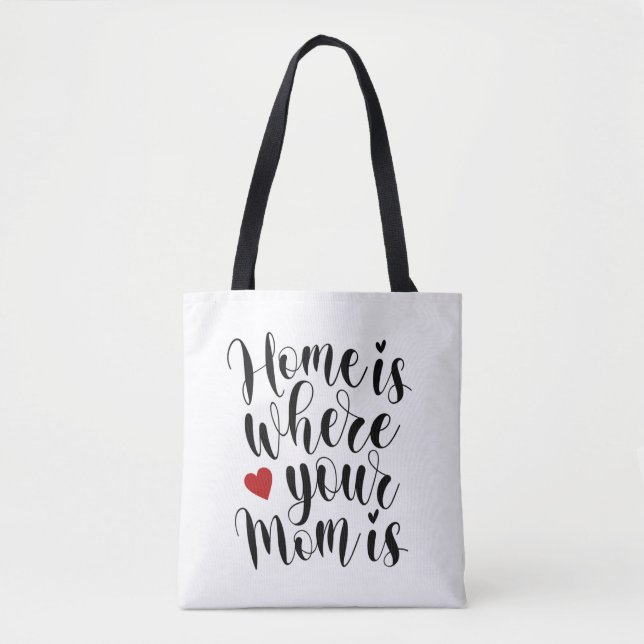 Home is Where Your Mom is Mother's Day | Tote Bag (Front)