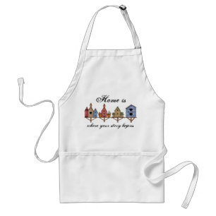 Home Is Where Your Story Begins Birdhouse Standard Apron