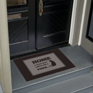 Home is where you're greeted with a Purr Doormat