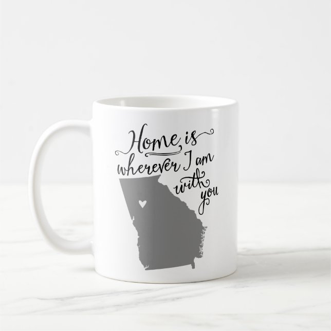 Home Is Wherever I Am With You {Atlanta, GA} Mugs (Left)