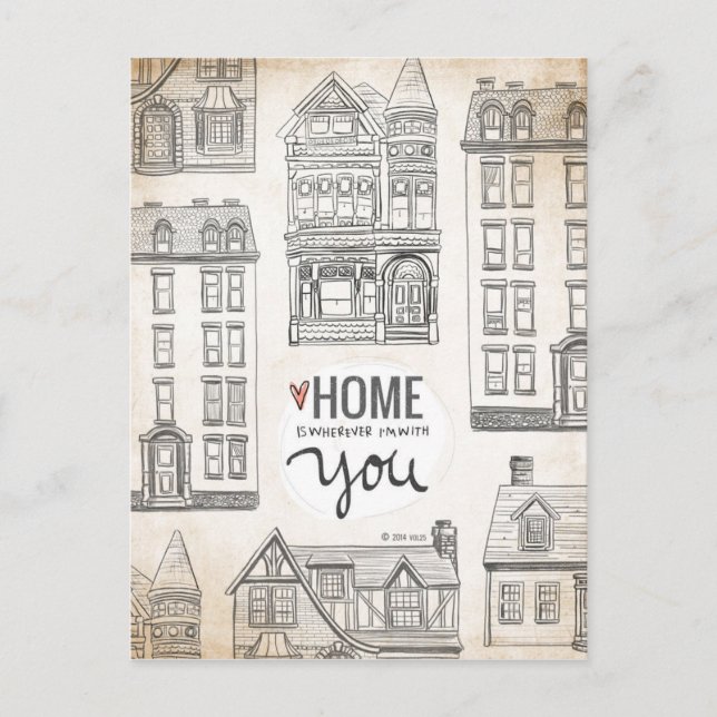 Home is wherever I'm with You. Postcard (Front)