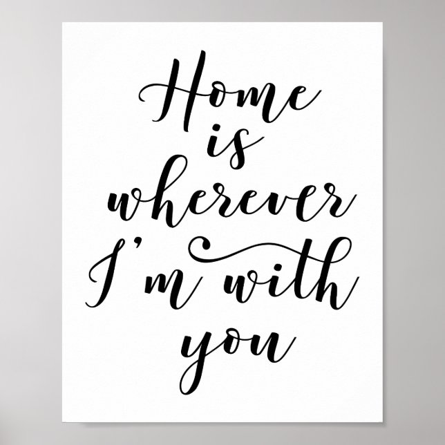 Home Is Wherever I'm With You Poster (Front)