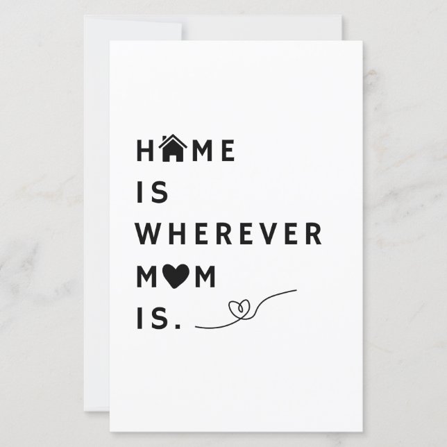 Home Is Wherever Mom Is – Gift For Mom (Front)