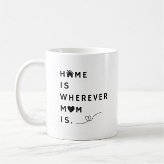 Home Is Wherever Mom Is – Gift For Mom Coffee Mug