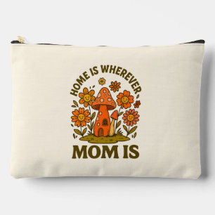 Home Is Wherever Mom Is Mothers Day Accessory Pouch
