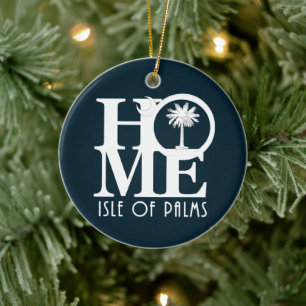 HOME Isle Of Palms Ceramic Ornament