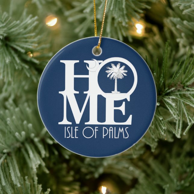 HOME Isle of Palms South Carolina Ceramic Ornament (Tree)