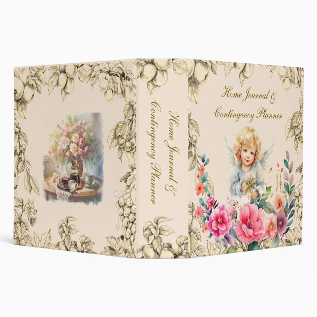 Home Journal and Contingency Planner  Binder (Background)
