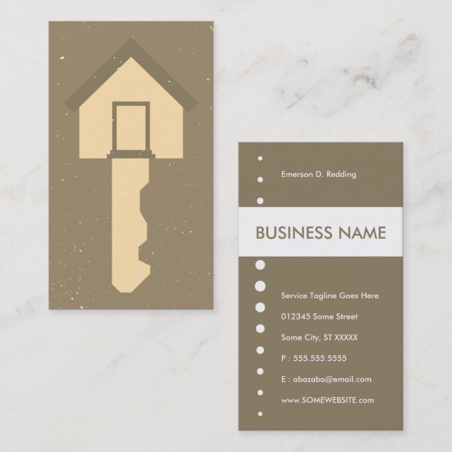 home key business card (Front/Back)