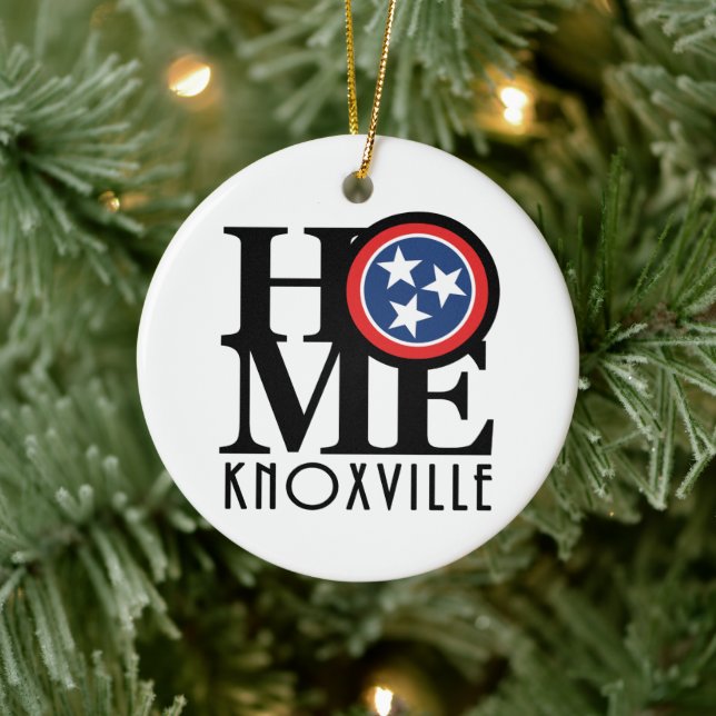 HOME Knoxville Tennessee Ceramic Ornament (Tree)