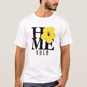 HOME Kula Yellow Hibiscus (front print) T-Shirt