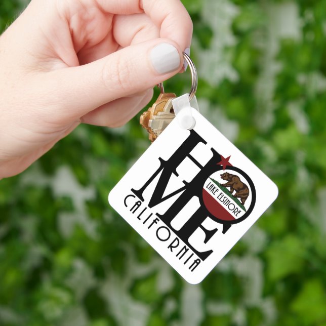 HOME Lake Elsinore California Keychain (Hand)