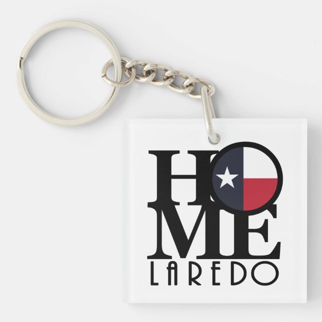 HOME Laredo Texas Keychain (Front)