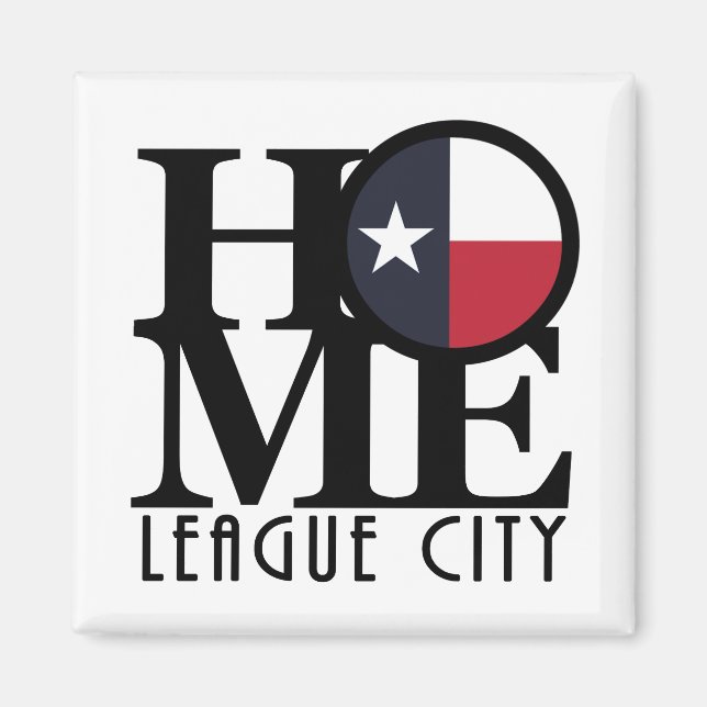 HOME League City Magnet (Front)