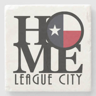 HOME League City Stone Coaster