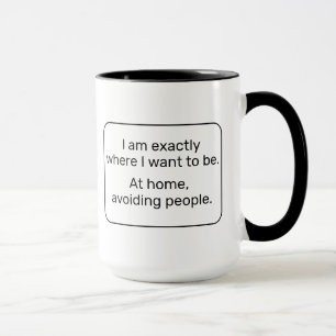 Home (left-handed, black) mug