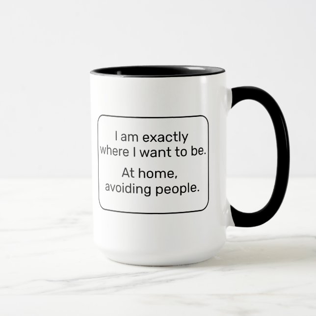 Home (left-handed, black) mug (Right)